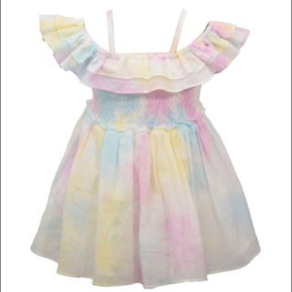 Off the Shoulder Tie Dye Dress